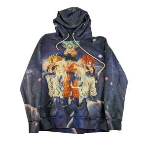 Aideaone Dragonball Z Hoodie Size M Goku Super Saiyan Double Sided Purple